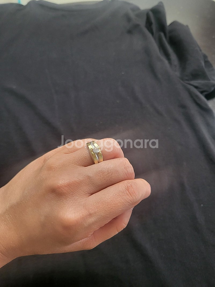 굵직한(안쪽막음) 14k 12호 금반지 싸게 판매합니다.--2