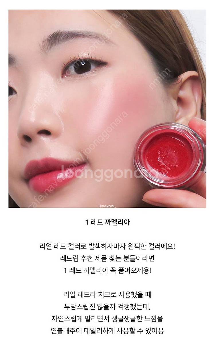 미개봉) 샤넬 립앤치크밤 1 레드 까멜리아--2