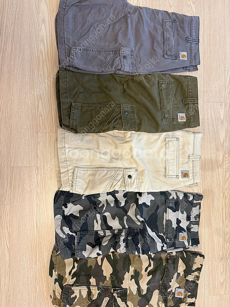 칼하트 카고 반바지 5개 일괄 5만원--0
