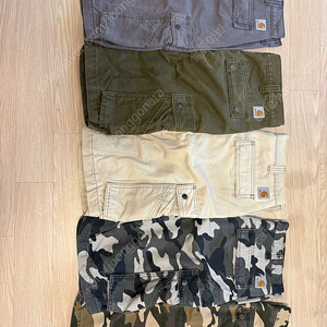 칼하트 카고 반바지 5개 일괄 5만원