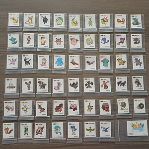 포켓몬 띠부씰 스티커 개당 1000원에 팜 (1~2세대 / NEW 55종 / 시즌1 / 시즌2 / 시즌3)
