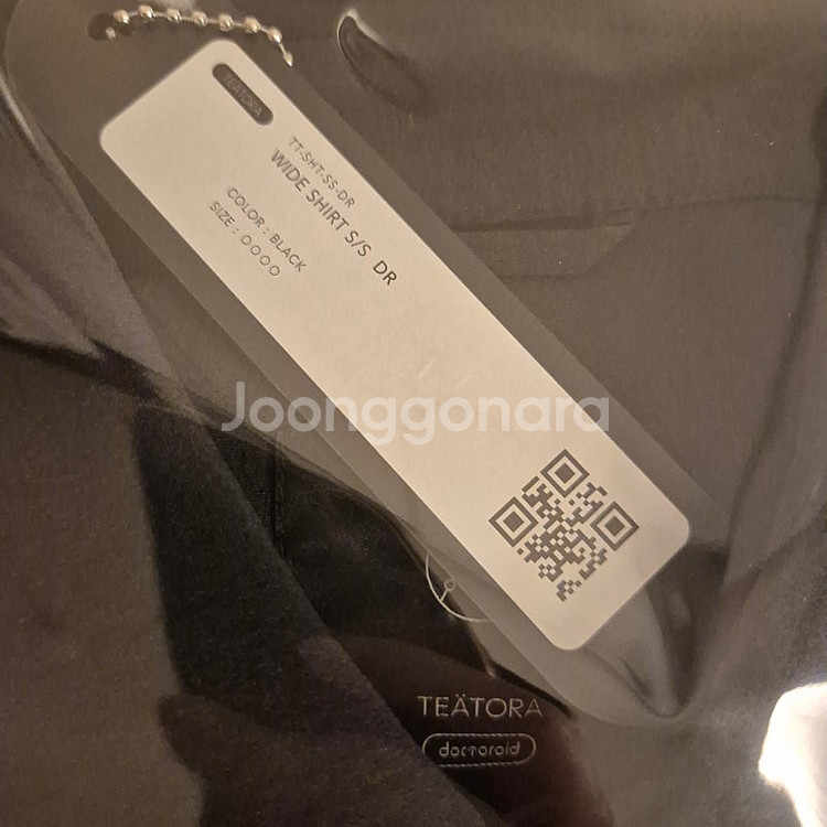 [새제품] 테아토라 Wide Shirt 닥터로이드 블랙...--9