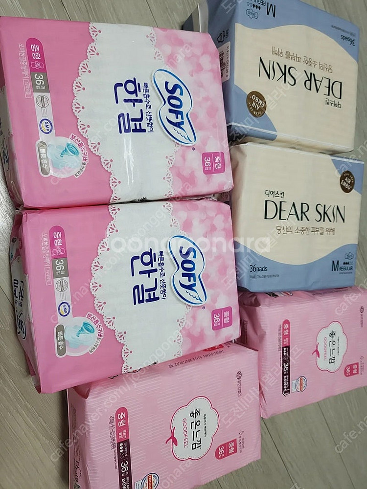 생리대 중형 좋은느낌 소피한결 디어스킨 36매입 6팩 ...--0