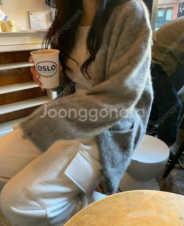 더위시 리즈 테디 가디건 그레이--1