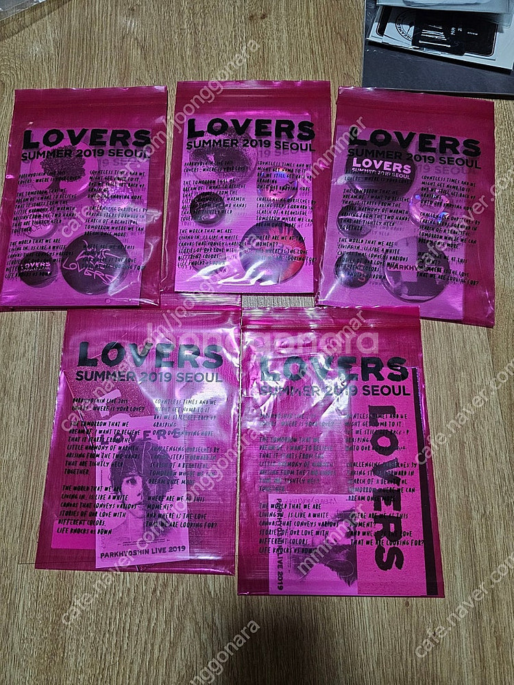 박효신 lovers 핀버튼.스티커세트--0
