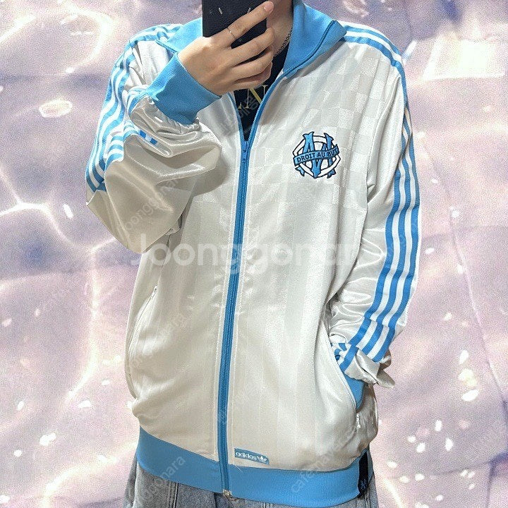 00s 아디다스 올랭피크 마르세유 져지 화이트 블루 1...--1