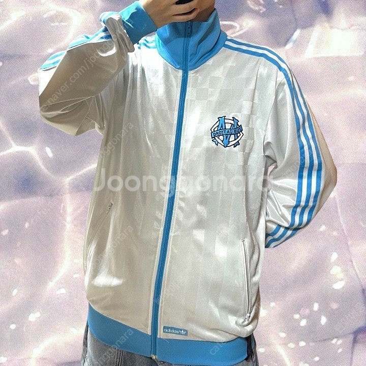 00s 아디다스 올랭피크 마르세유 져지 화이트 블루 1...--2