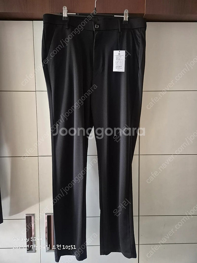 남성 블랙 쿨링 바지 (스판 통기성) 새상품--7