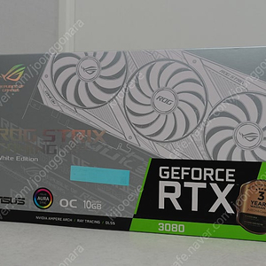 ASUS RTX 3080 Rog Strix 에이수스 로그 스트릭스 화이트 LHR 10G 50만원에 팝니다