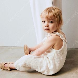 (새상품) 자라 자수 러플 오버롤 12-18M(86cm)