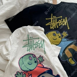 새상품 정품 스투시 돌리 반팔티 화이트/블랙 S~XL
