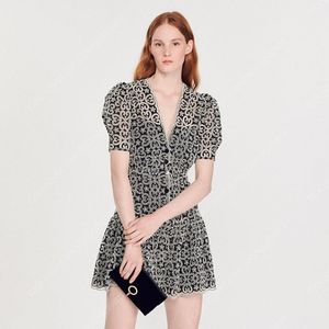 Sandro 산드로 기퓌르 원피스 블랙