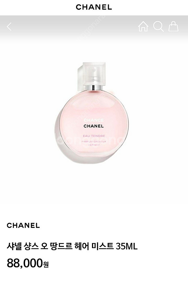 샤넬 샹스 오 땅드르 헤어미스트 35ml--0