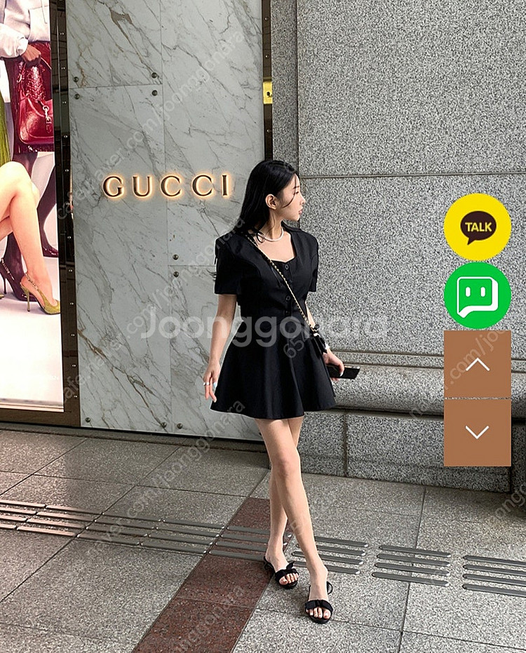 새 제품]더핀 캔디 블라우스+ 캔디스커트 블랙세트--1