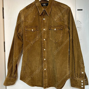 rrl 더블알엘 코듀로이 웨스턴 셔츠 M