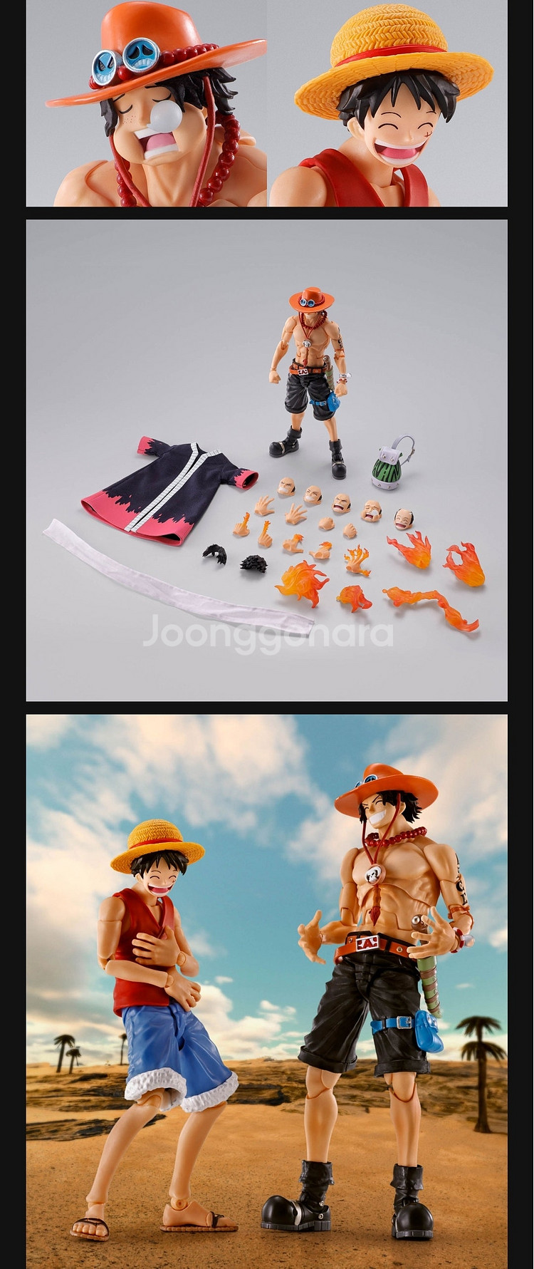 반다이 SHF 드래곤볼,원피스,애니 6인치 액션피규어 ...--4