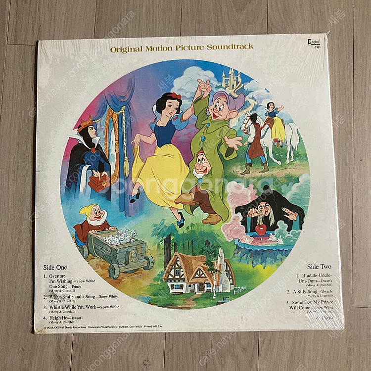 빈티지 디즈니 백설공주 픽처디스크 바이닐 lp--1