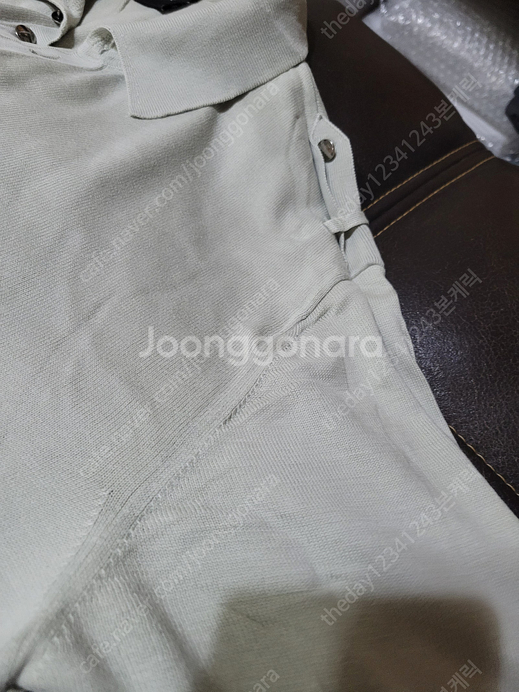 휴고보스(HUGO BOSS) 니트 반팔 카라티 M사이즈...--7
