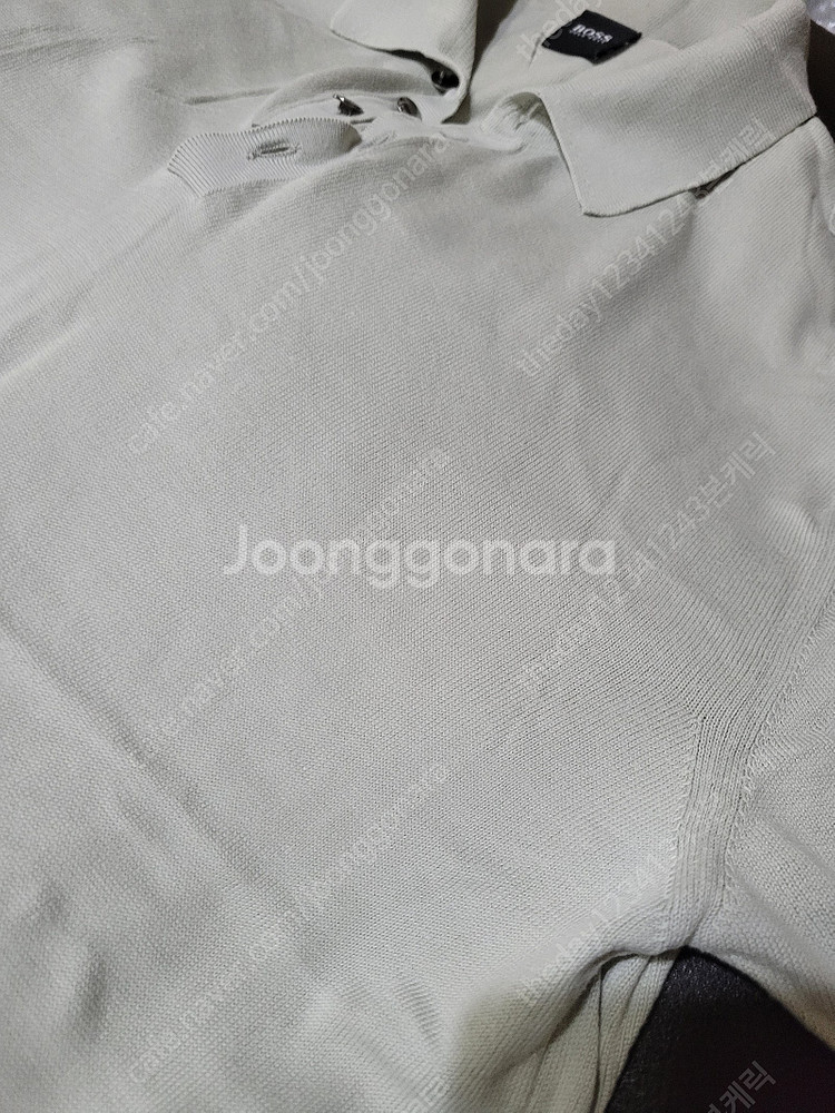 휴고보스(HUGO BOSS) 니트 반팔 카라티 M사이즈...--9