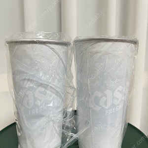 새상품)카스 변온컵 변온잔 2개 일괄