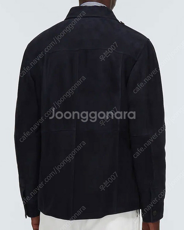 브루넬로쿠치넬리/22fw 스웨이드 무스탕자켓 네이비/L...--5