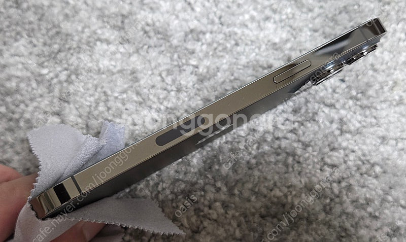 아이폰 13프로맥스 그래파이트 256gb 북미판 카메라...--4