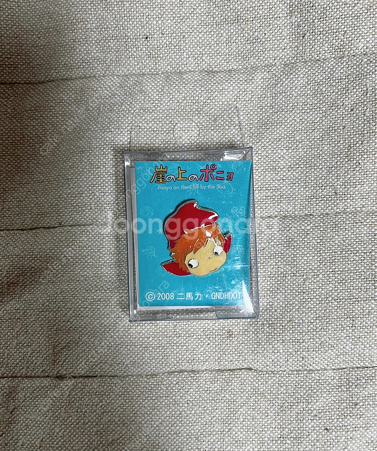 지브리 정품 벼랑위의포뇨 뱃지--0