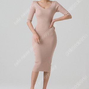 (새상품) 리히 이희은 항아리 골지 브이넥 원피스 핑크, 아이보리, 베이지, 그레이 4개 일괄 판매 / 더로랑 더마농 레티첼라 메이빈스 아뜨랑스 히프나틱