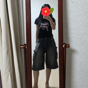 제너럴아이디어 크롭 반팔티