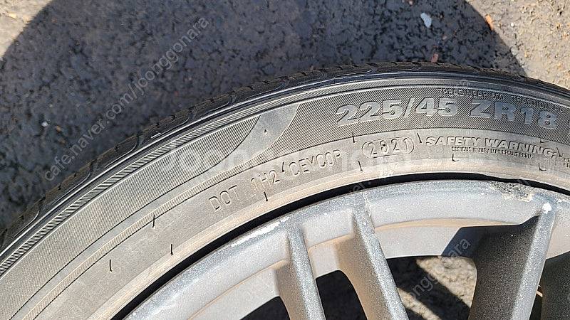 G70 18인치 순정 휠타이어 225-45-18--2