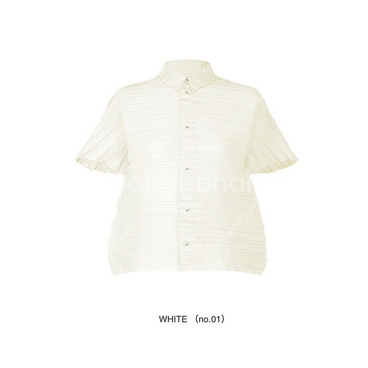 이세이미야케 하트 탑,셔츠,블라우스 플리츠플리즈 ~--4