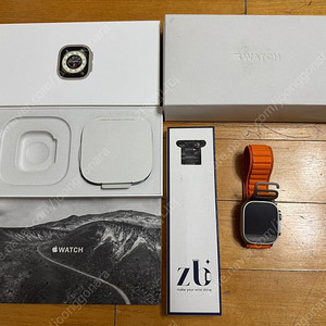 애플워치 울트라 티타늄 49mm 셀룰러 알파인루프 주황색 오렌지