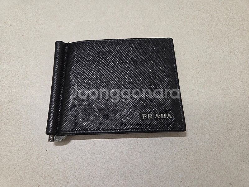 프라다 머니클립 남성 반지갑 정품--2