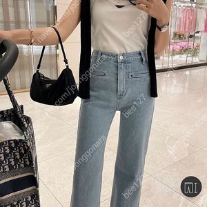 로니엘 린느 연청 부츠컷 데님 청바지 xs