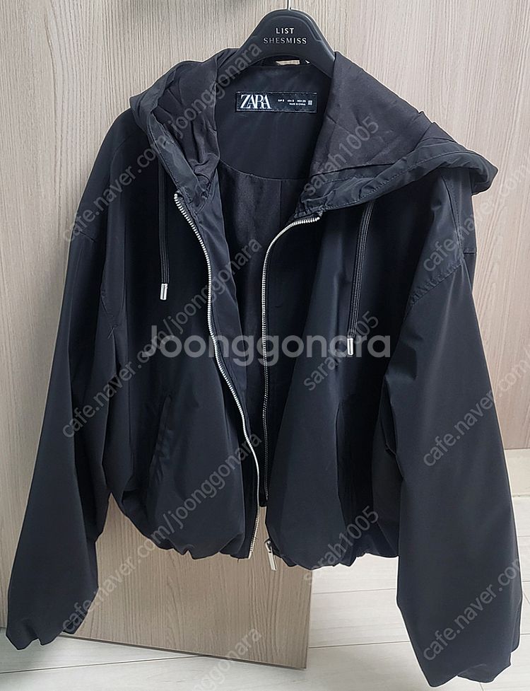 ZARA 자라 후드 점퍼 S 사이즈(블랙)--4