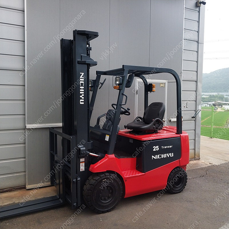 [신차수준]니찌유 전동지게차 2.5톤 2단 4000MM 싸이드쉬프트장착 중고 2019년식 타이어 신품 이미지