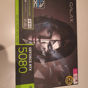 갤럭시 지포스 RTX 5080 EX GAMER BLACK OC 16GB 미개봉