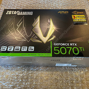 ZOTAC RTX 5070Ti AMP Extreme Infinity 판매(미개봉 새제품)