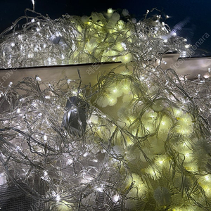 캠핑 크리스마스트리 전구 고드름형 눈송이형