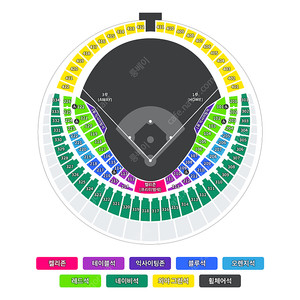 엘지트윈스(LG) VS 롯데자이언츠 8월 19,20,21일 (화수목) 1,3루 명당 판매