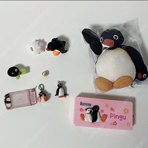 일괄 핑구 인형 키링 핑구 약통 가챠 피규어 고전