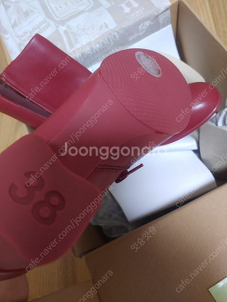 캠퍼 케이디 버건디 부츠 38사이즈 (사기방지, 안전결...--4