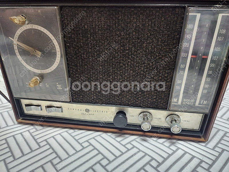 GE 엔틱 시계 라디오--6