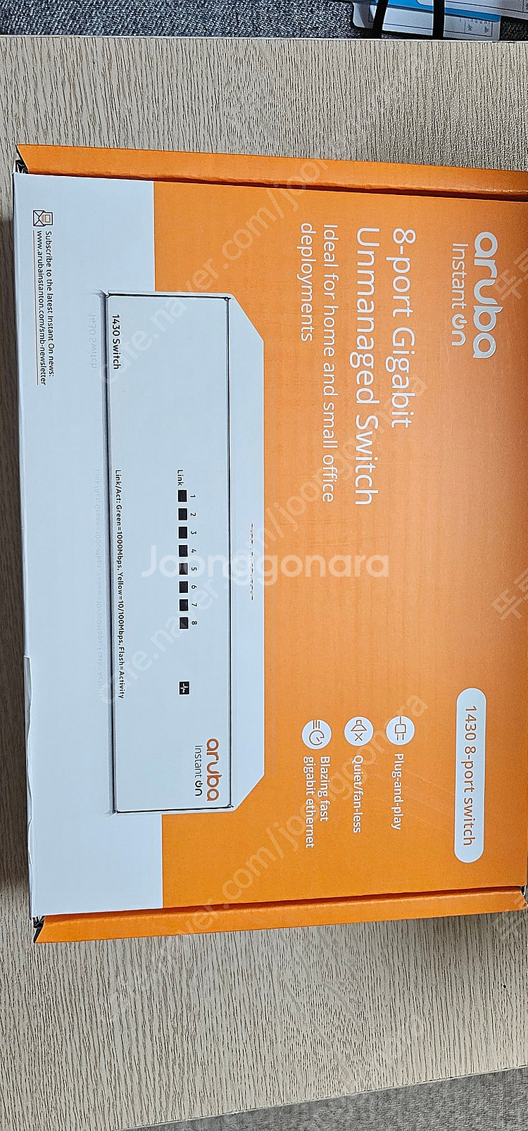 Aruba 1430 8포트 R8R45A 스위치 허브 미...--0