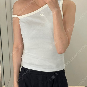 Courreges 꾸레쥬 원숄더 탑 아이스블루 M 새상품