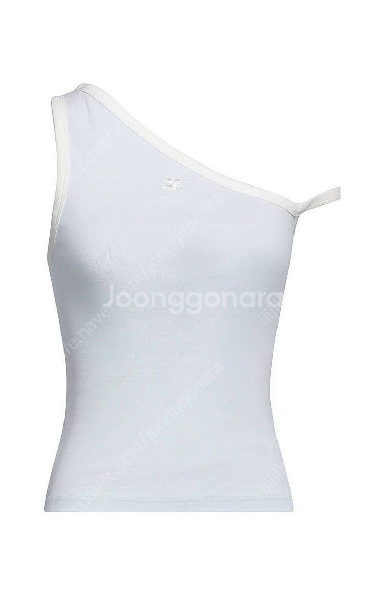 Courreges 꾸레쥬 원숄더 탑 아이스블루 M 새상...--7