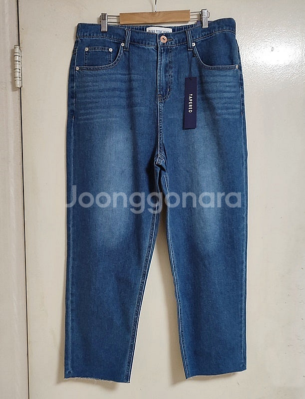 새옷 여름청바지34 테이퍼드 남성데님 와이드청바지--0