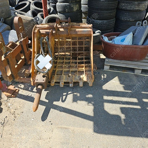 공투 포크레인 채바가지 지게발 팝니다