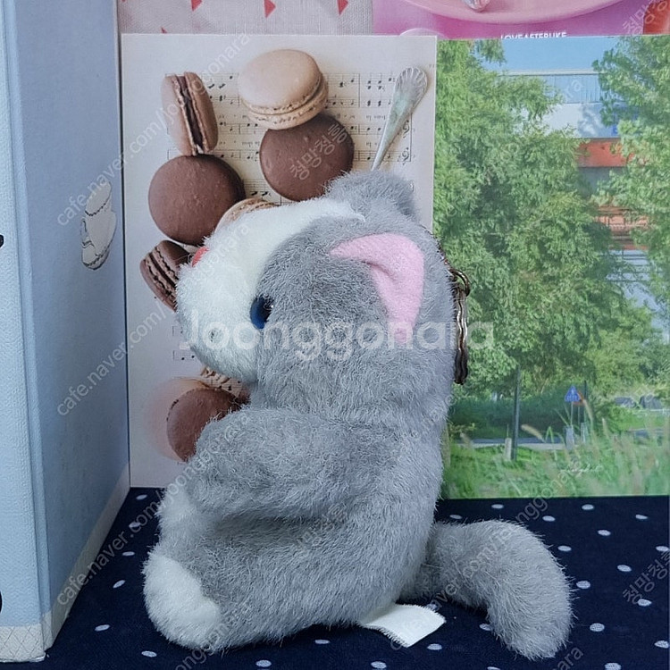 고전 빈티지 고양이인형 인형키링--3