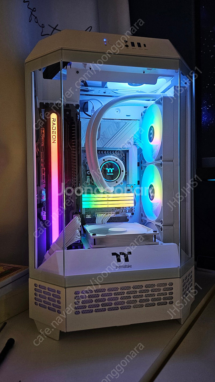 써멀테이크 the tower 300 snow 화이트 케...--0